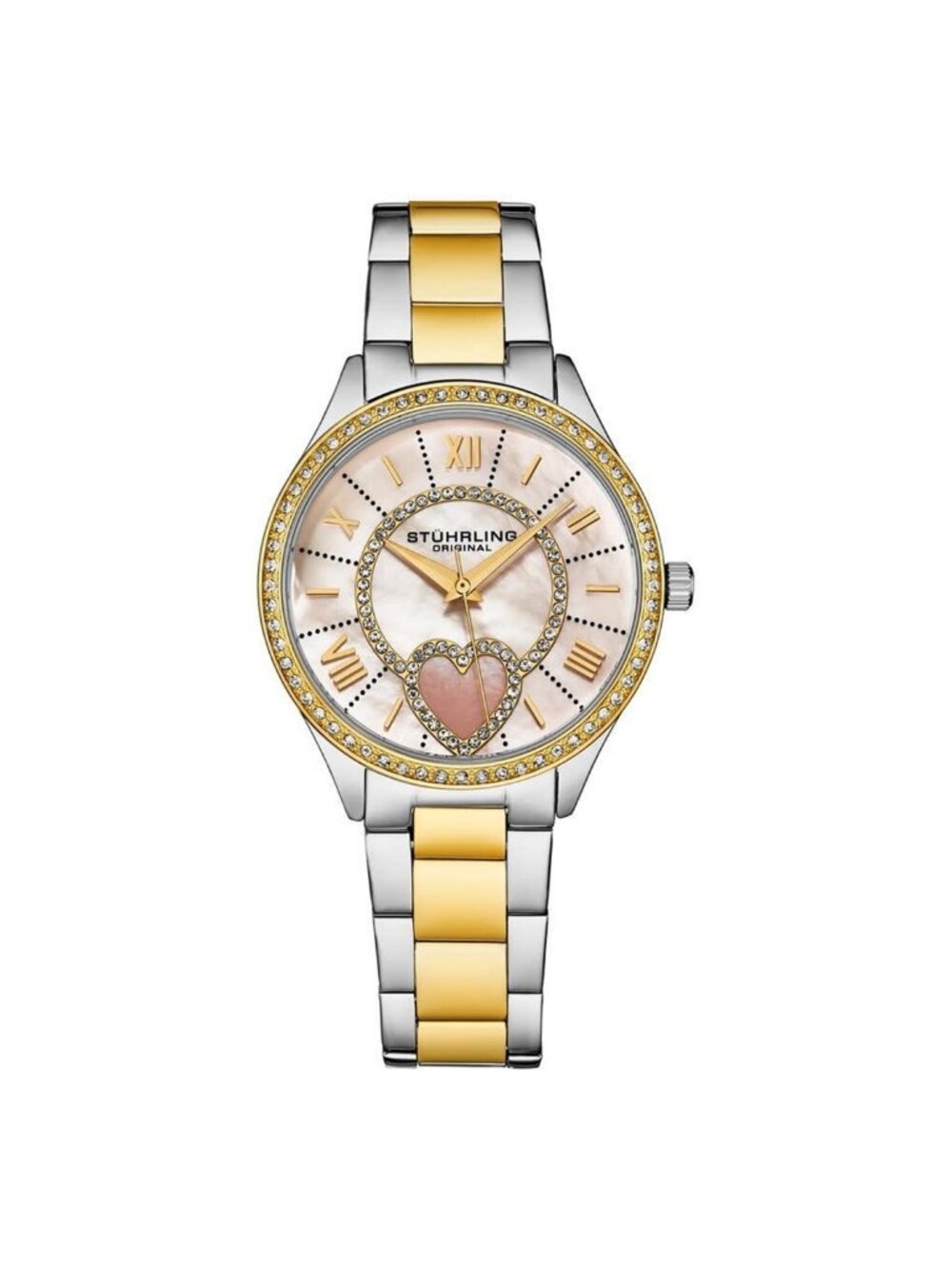 NWT Stuhrling Original Symphony Quartz White Dial Ladies Watch